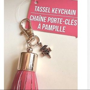 RN Caduceus Nursing Keychain Purse Charm Tassel Nurse Graduation Gift